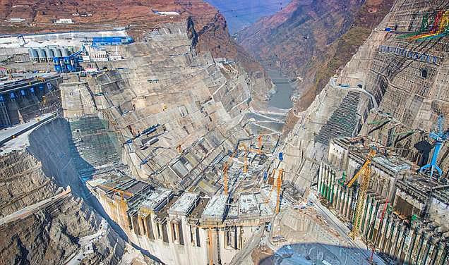 这一超级工程建成后将成为中国第二大水电站(图2)