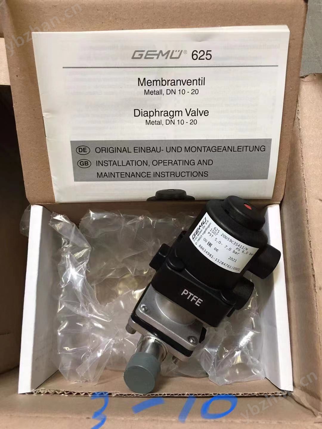 进口件ARGUS截止阀5103DN12PN100(图2)